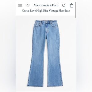 Abercrombie Curve Love High Rise Vintage Flare Jean
EUC